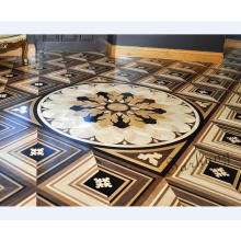 factory direct sale new art fashion natural oak parquet wood inlay flooring